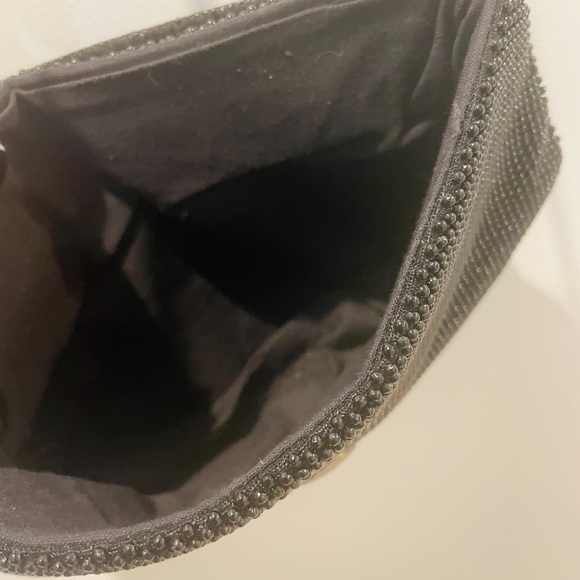 Vintage 80s Holiday Fair Black Beaded Handbag/Clutch - Picture 12 of 15
